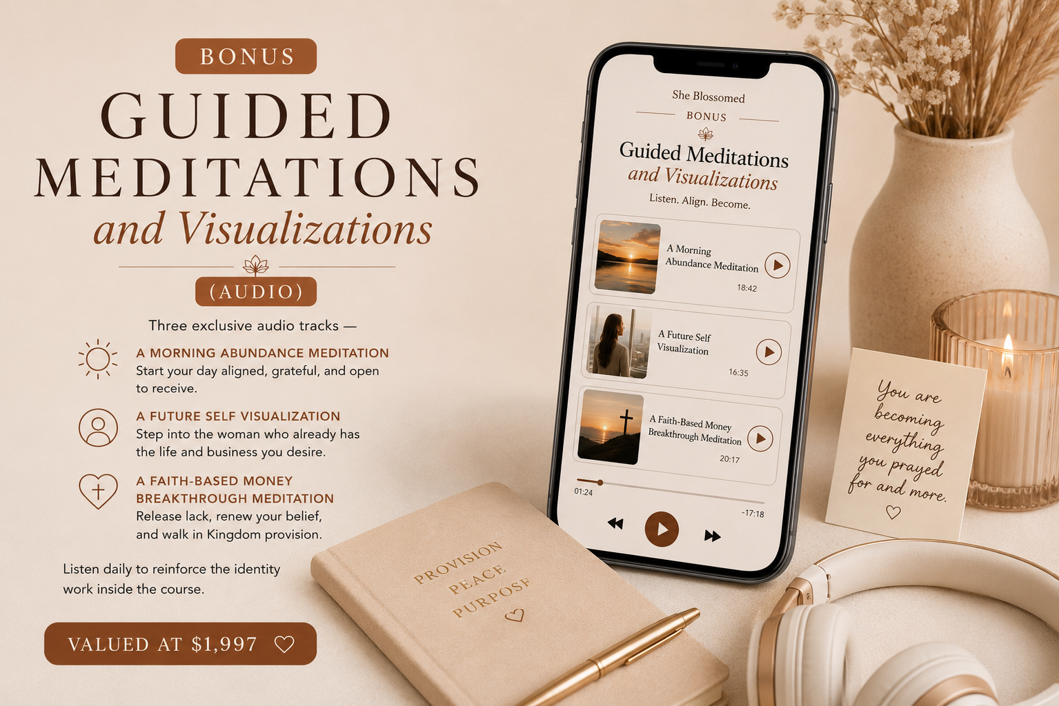Guided Meditations and Visualizations mockup