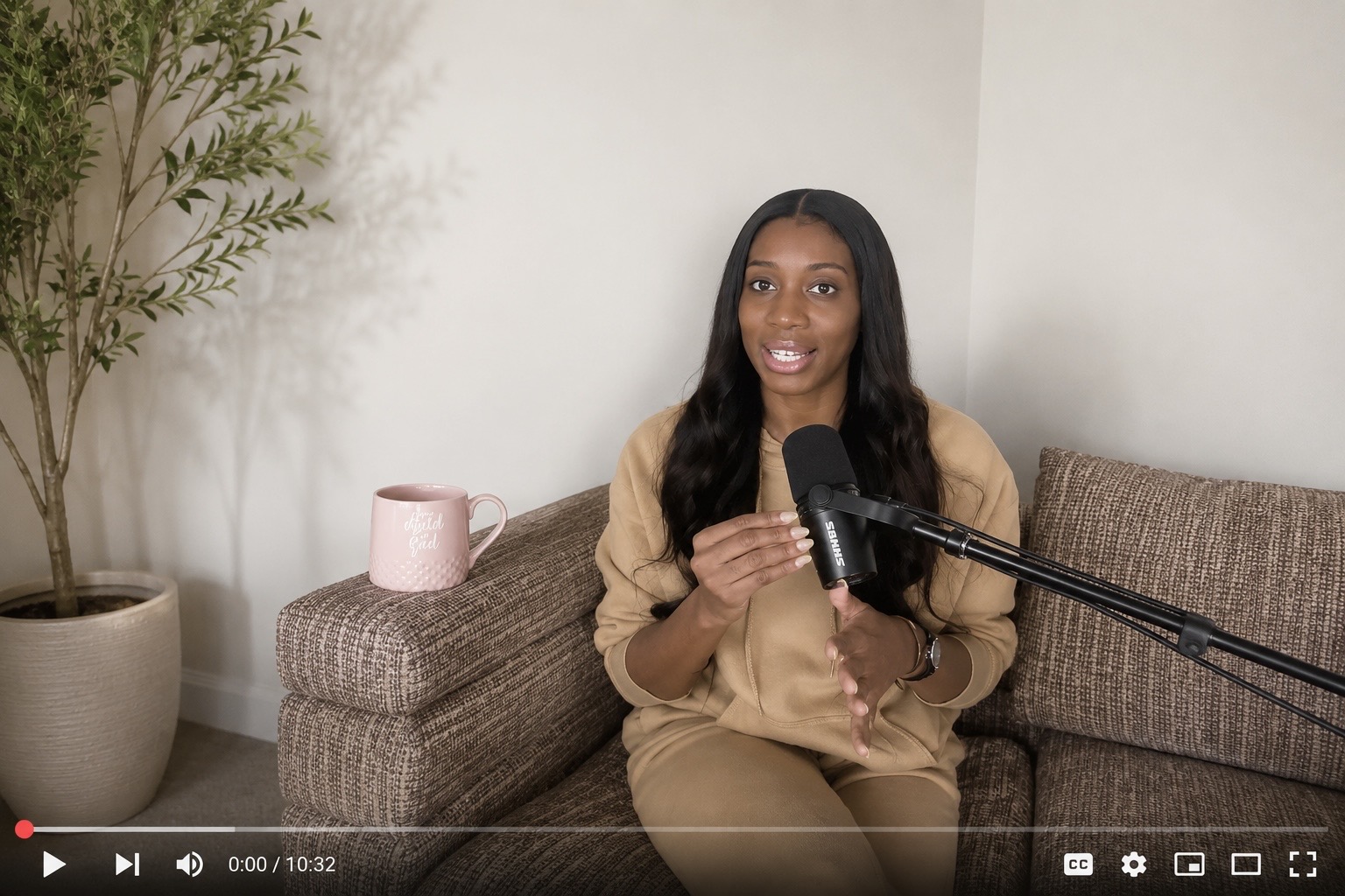 Amber Nichole speaking into microphone